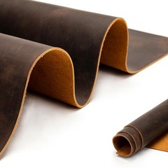 Dark Brown Genuine Leather Sheets 12×24 Inch 2mm Thick Full Grain Hide DIY
