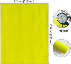 10 Pcs Glossy Solid Faux Leather Sheets for Crafts, 8.3″ x 11.8″21x30cm Color…