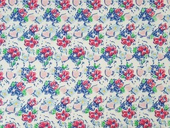Cotton Fabric Jersey Knit By The the Yard Floral Print 7/18 #9 [Dess, Headwrap]