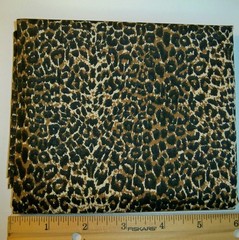 MBT Cheetah/Leopard Animal Brown Black Cream Cotton Fat Quarter