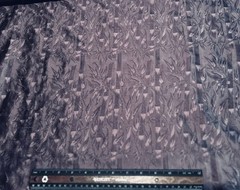 Eggplant Purple Dupioni Jacquard 100% Silk, 44″ Wide, By The Yard (JD-319)