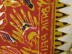 BATIK PRIMA HAND MADE in Indonesia Cotton Fabric Bright Colors 2 Yards 24″ x 41″