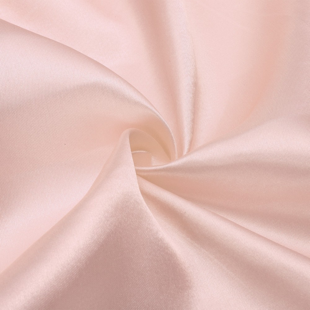 5.5 Yards 59″ Wide Nude Pink Satin Fabric by the Yard for Bridal Dress