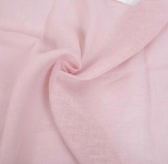 100% linen light pink fabric SHEER weight 95gsm gauze Lithuanian linen flax