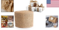 Versatile 4 Inch Burlap Ribbon Roll – 10 Yards of Natural Jute for All Occasions
