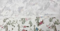 COVINGTON OVER THE MOON WHITE NURSERY RHYMES TOILE MULTIUSE FABRIC BY YARD 54″W