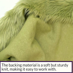 Bianna Olive Green Faux Fur Fabric, by the Yard, American Seller, Luxury Shag Sh