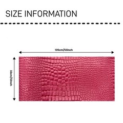 Embossed Alligator Synthetic PU Fabric, 12 X 54 Inch Crocodile Vinyl Faux Leathe