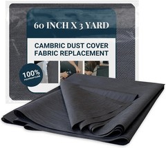 Versatile 60 Inch x 3 Yard Black Upholstery Fabric for Professional DIY Projects