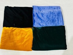 50 Mix Charm Pack Silk Velvet Squares Patchwork fabric Bundle Scraps Lot