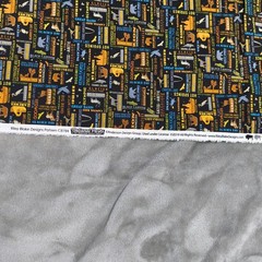 National Parks Fabric Riley Blake Designs C8784 Park Names 73×44 Black Retro New