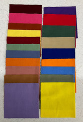 4″x4″ SQUARES – PACK #5 – MIXED SOLID COLOR COTTON QUILTING SQUARE- 40 PCS