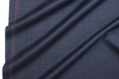 Ermenegildo Zegna Electa Wool Fabric 3.5m Deep Teal Aqua Prince of Wales Suit