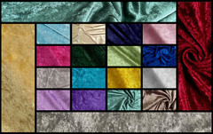 100% Panne Velvet Velour Fabric by The Yard