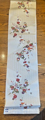 Vintage Japanese Kimono Silk Fabric Bolt 40+ft Floral Onward 100% Silk 14″ NOS