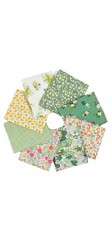 Mrs. Quilty 8 Fat Quarters 18″ x 22″ x2, 100% Cotton Floral Multicolor Quilting