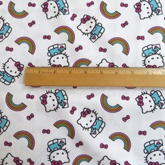 Yard, Hello Kitty ~ Rainbow Toss ~ $3.99 Ships ANY Amount Of Cotton Fabric