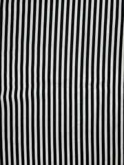 3 Yards Unbranded 1/4 Inch Black & White Stripe Cotton Quilting Fabric Striped