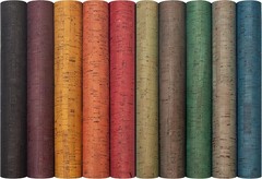 10 PCS 9×13 Faux Leather Sheets, Natural Cork Fabric, A-Print Pattern 5, DIY