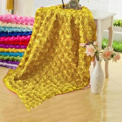 54″ wide x 12 feet Raised Roses FABRIC BOLT Wedding Party Decorations WHOLESALE
