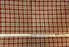 Sue Marsh For Marcus Brothers Textiles, Inc. Red Plaid One Yard