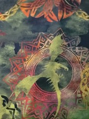 Cotton fabric Dragons, the Ancients from In the Beginnig fabrics, 2022 1 yd 33″