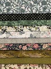 Lot of Quilting Fabric – 10 Fat Quarters, Greens + 1 FREE FQ!