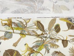 TOMMY BAHAMA HEAVENLY KINGDOM LINEN TIGER MONKEY MULTI-USE FABRIC BY YARD 54″W