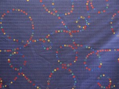 TanaTex Connect The Dots Blueberries Privacy/Cubical Curtain Fabric 102″ x 1L/YD
