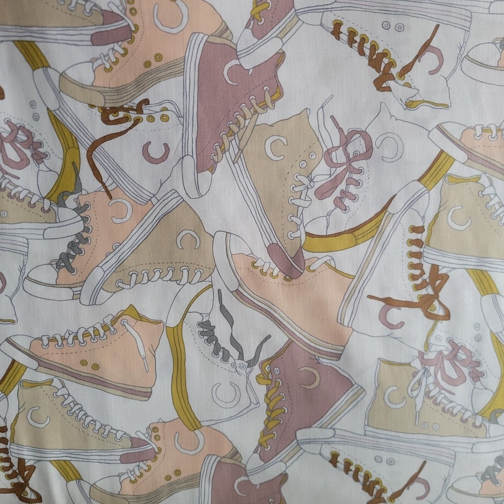 Alexander Henry High Tops Sneakers Tonal Print Cotton – Great for Quilts, Shirts