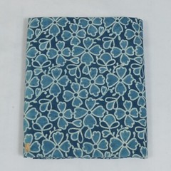 5 Yard Hand Block Flower Print Fabric Cotton Indian Natural Blue Sanganeri Print