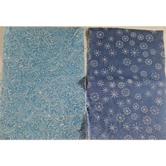Blue Fabric Quilting, Crafts, Sewing Cotton & Cotton Blend 9″ x 6″ Lot of 31