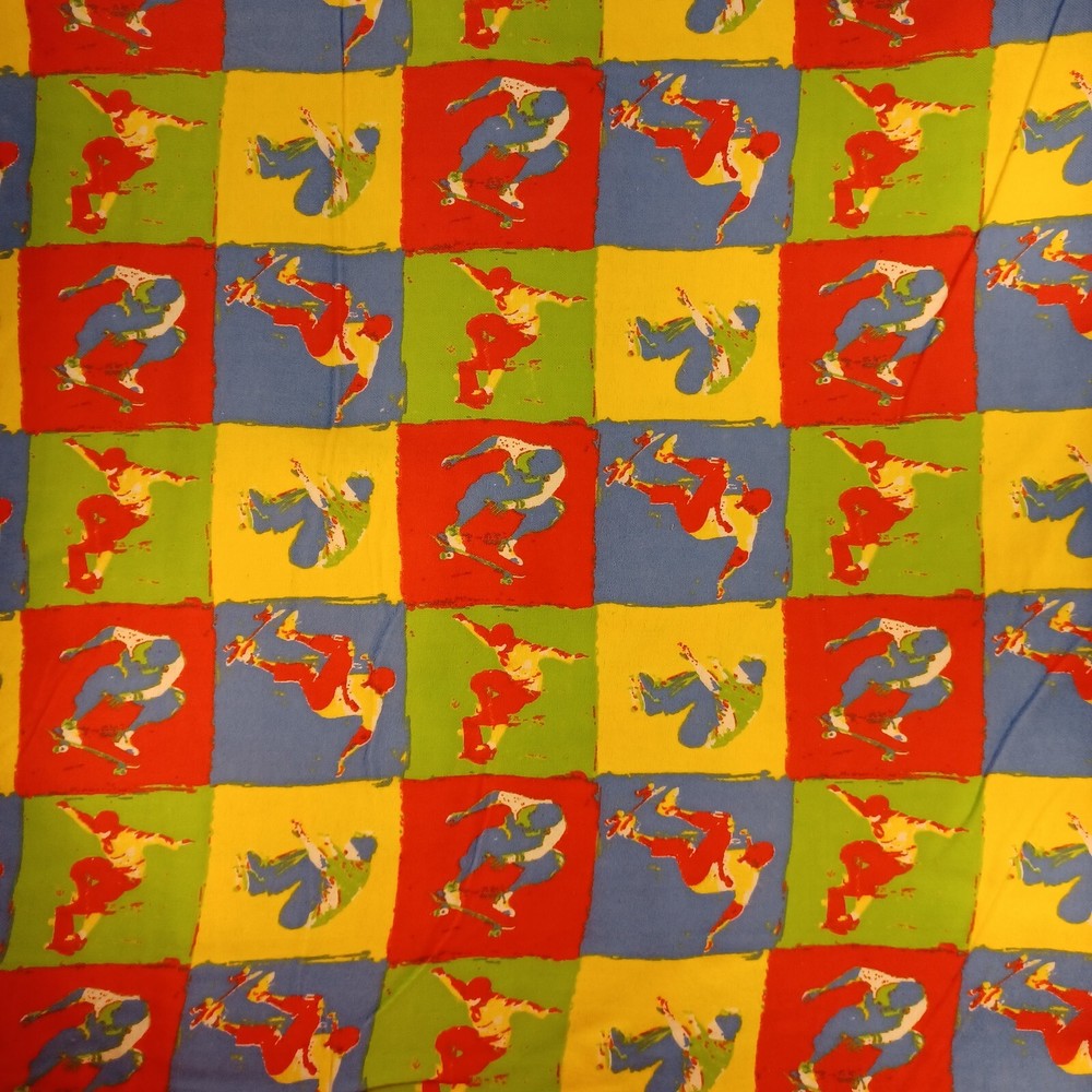 Sports Cotton Flannel Fabric BTY By The Yard 36×42″