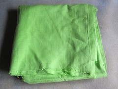 Lime Green Linen Fabric – by the 1/2 Yard