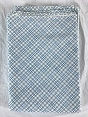 3 Yards 110″x44″ Teal Blue Plaid Fabric 3Cotton Fabric