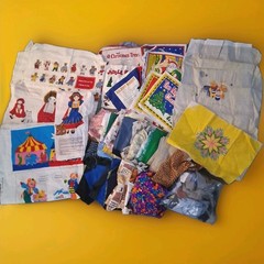 VTG Fabric Destash Lot 8.4 lbs – Winnie The Pooh, Dolls, Christmas Books & More