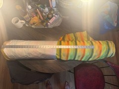 21 Lbs. Roll Of Beautiful Citrus Color Rainbow Fabric, Rayon Blend? 45in. Wide