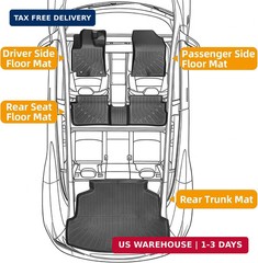 Floor Mats for Toyota Corolla 2009 2010 2011 2012 2013, for Corolla Standard,LE,
