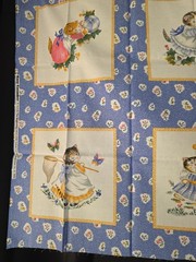 Kitty Cucumber Panel Fabric Keepsake Quilting Playful Kittens Ball Butterfly