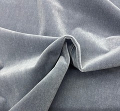 DESIGNER PLUSH MOHAIR DOVE GRAY VELVET WOOL MULTIPURPOSE FABRIC BY YARD 55″W