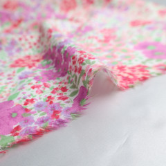100% Cotton Flannel Fabric, Floral Printed(4 Types) – By the Yard