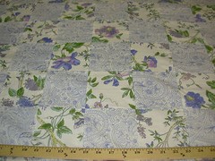 9 YDS~FLORAL PATCHWORK~100% COTTON DRAPERY UPHOLSTERY FABRIC FOR LESS