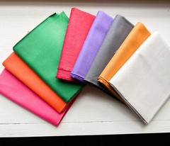 8 Pack 1/2 Yard Fabric Lot Cotton Fabric 4 Yards Total Solid Colors