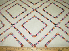 9 1/8 YDS P KAUFMANN GEOMETRIC EMBROIDERED SQUARES UPHOLSTERY FABRIC FOR LESS