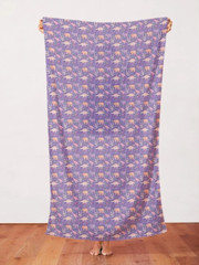 Dinosaur Stories – Land Dinos Purple – Paintbrush Studio Cotton Fabrics