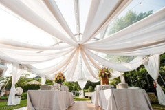 120″ Wide (10ft Wide) x 100 Yards Roll – IVORY Sheer Voile Chiffon Fabric