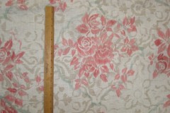 2 yds Fabricut Fabric Trento Blossom Linen Cabbage Roses Upholstery 54″ x 75″