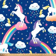 Unicorn – David Textiles Heavenly Plush Fleece Fabric (1.5 Yard, Pre-Cut)
