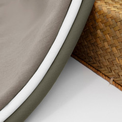 Linen Fabric by the Yard, 61 Inch Wide White Blend Cloth, 60% Linen 40%