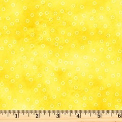 Sorbet Tossed Dots Yellow 04986Y Blender 100% Cotton Fabric Sale By Half Yard